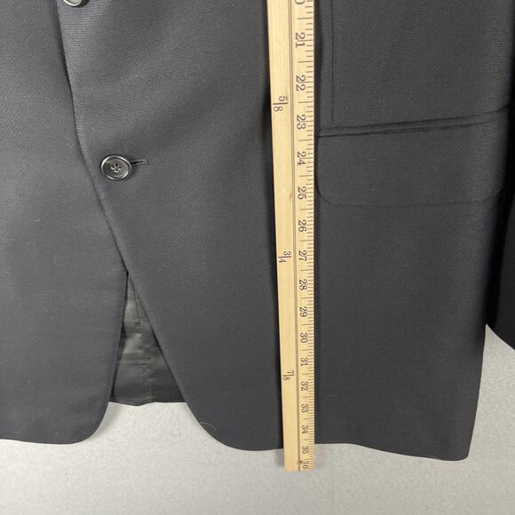 Ermenegildo Zegna Wool Blazer Sport Coat Men 48L Black High Performance 3 Button - Picture 9 of 16